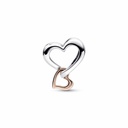 Charm Pandora Corazón Infinito Filigrana Dos Tonos