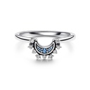 Anillo Pandora Luna Celestial Azul