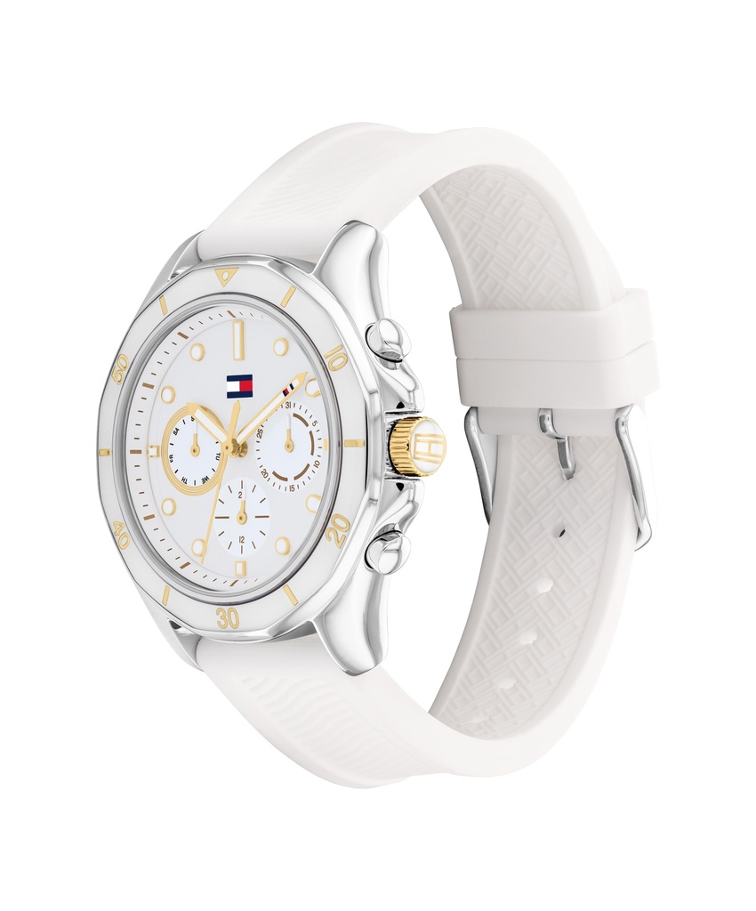 Reloj Tommy Hilfiger BROOKLYN Mujer Silicona blanca multifunción