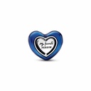 Charm Pandora Corazón Giratorio azul