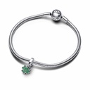 Charm colgante Pandora Trébol de Cuatro Hojas circonitas verdes