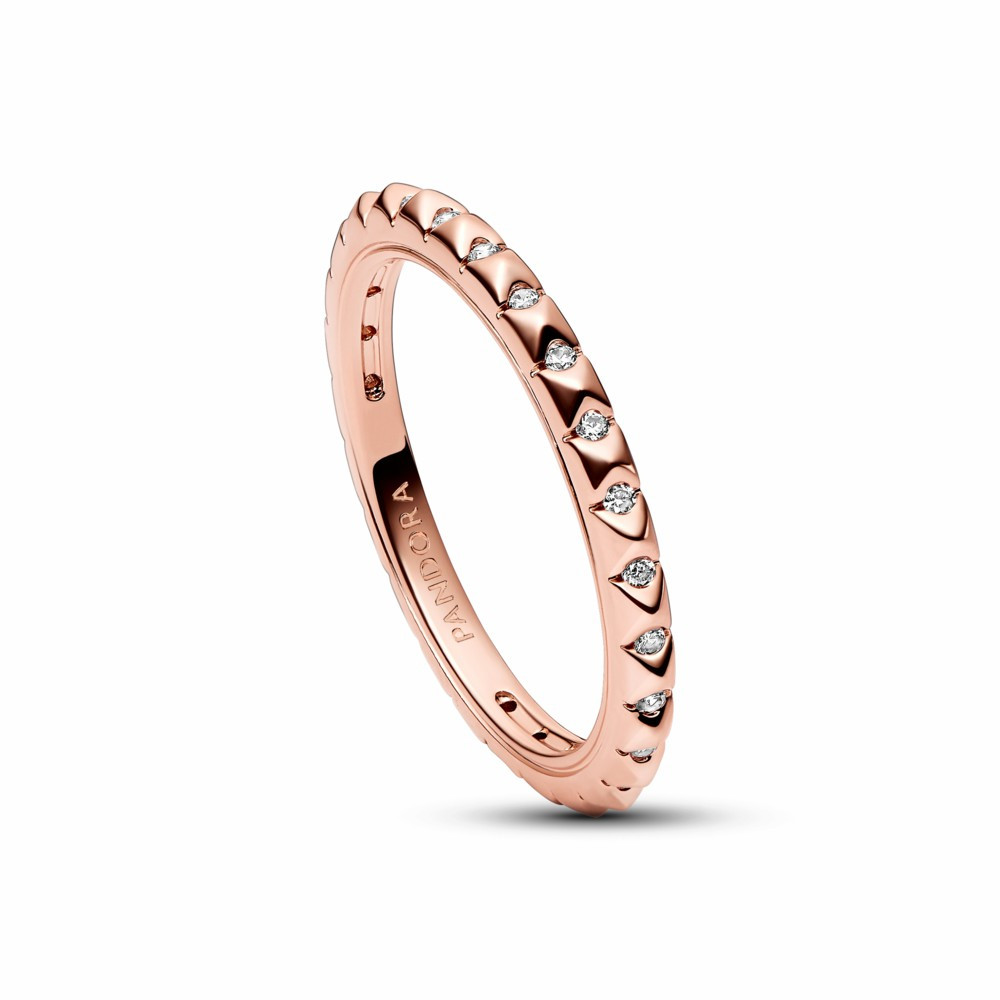 Anillo Pandora ME Pirámides Rose