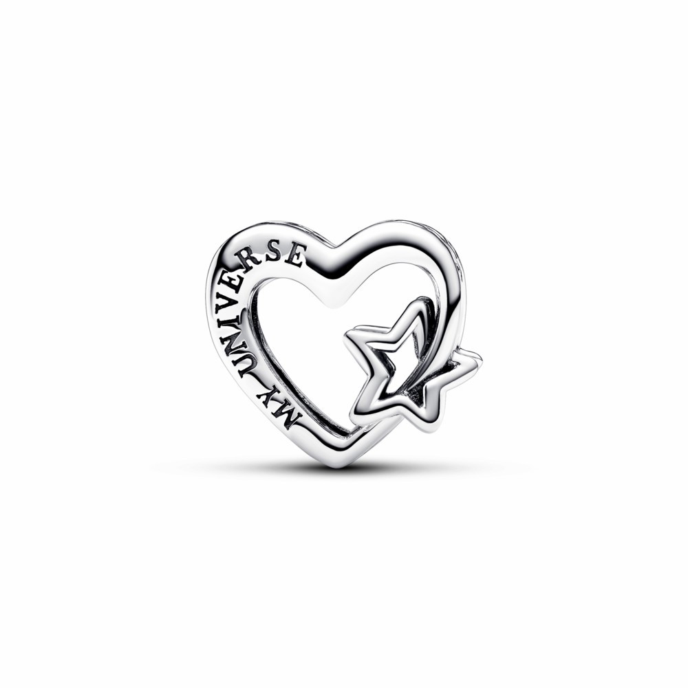 Charm Pandora Familia Corazón calado y Estrella