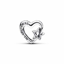 Charm Pandora Familia Corazón calado y Estrella