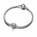 Charm Pandora Alas de Ángel brillante en forma de corazón