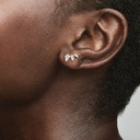 Pendientes Pandora Rose de botón Corte Pera brillante