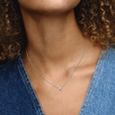 Collar Pandora Corazón triple Gema