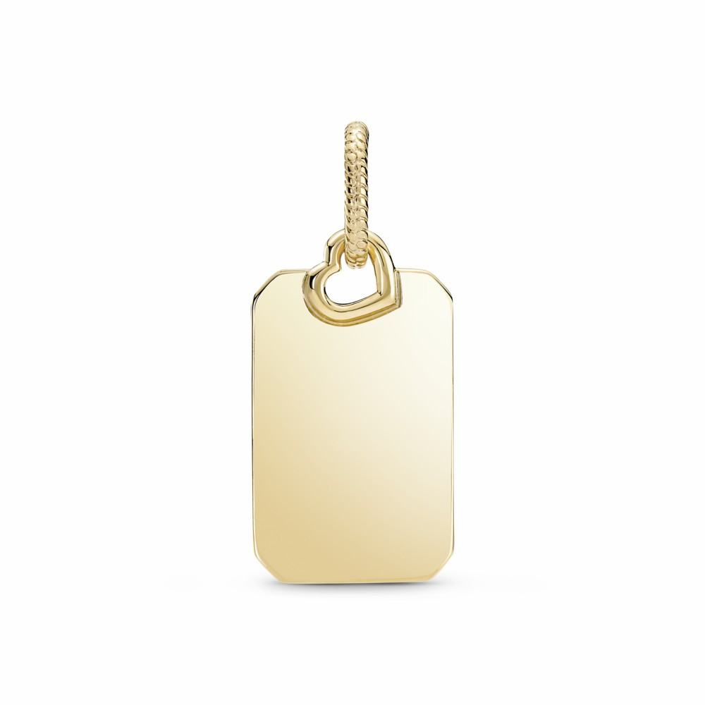 Colgante Pandora Shine Etiqueta Rectangular Grabable