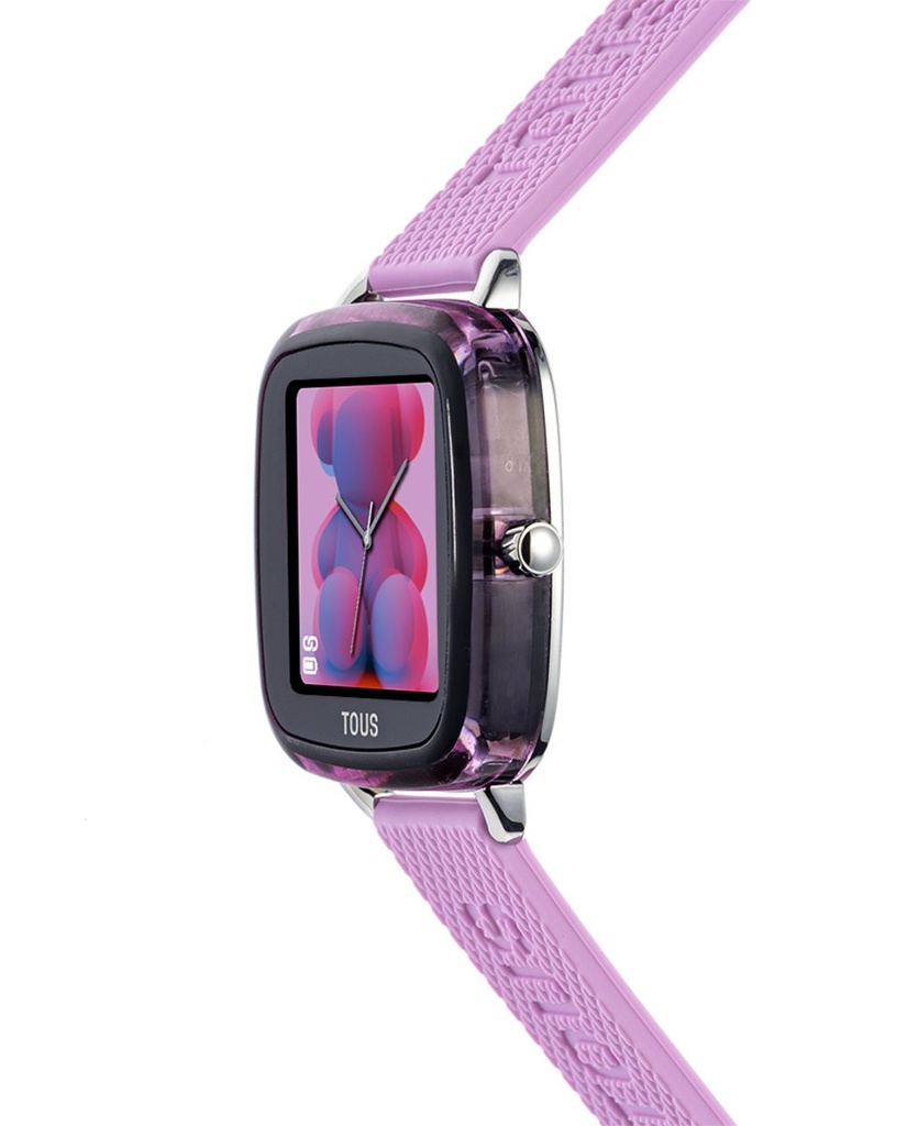 Reloj Tous Smartwatch D-Connect con correa de silicona rosa