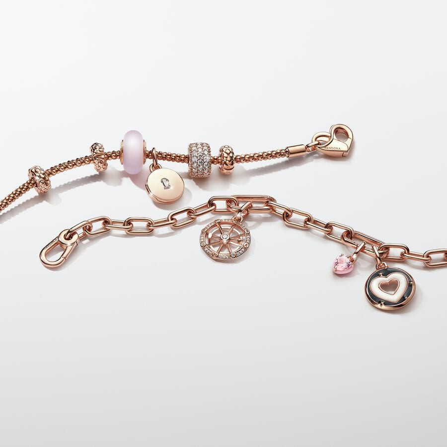 Charm mini colgante Pandora ME Corazón Chakra Rosa