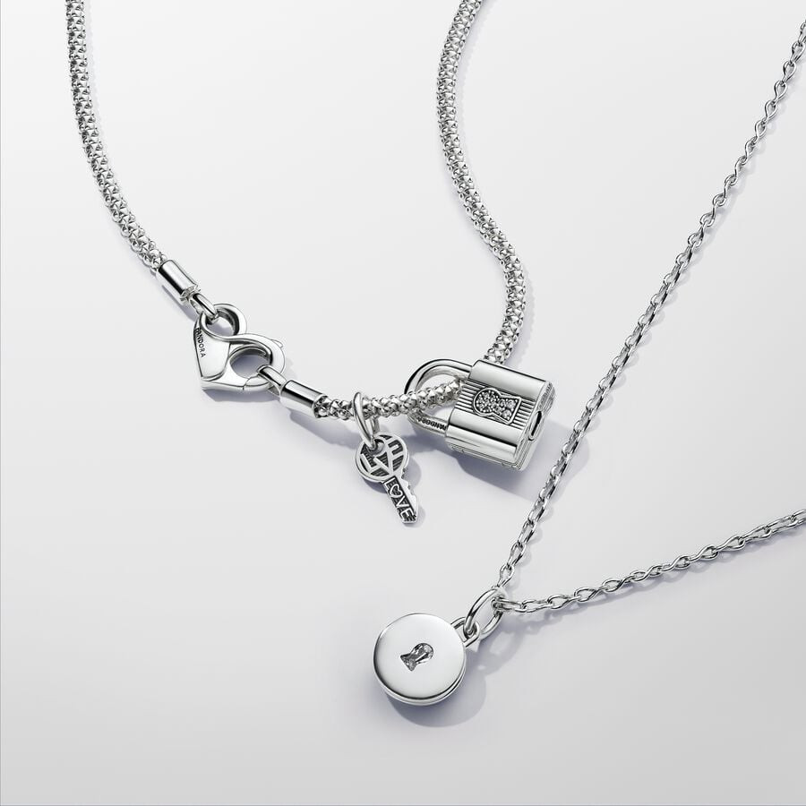 Charm colgante Pandora Medalla Grabable que se abre