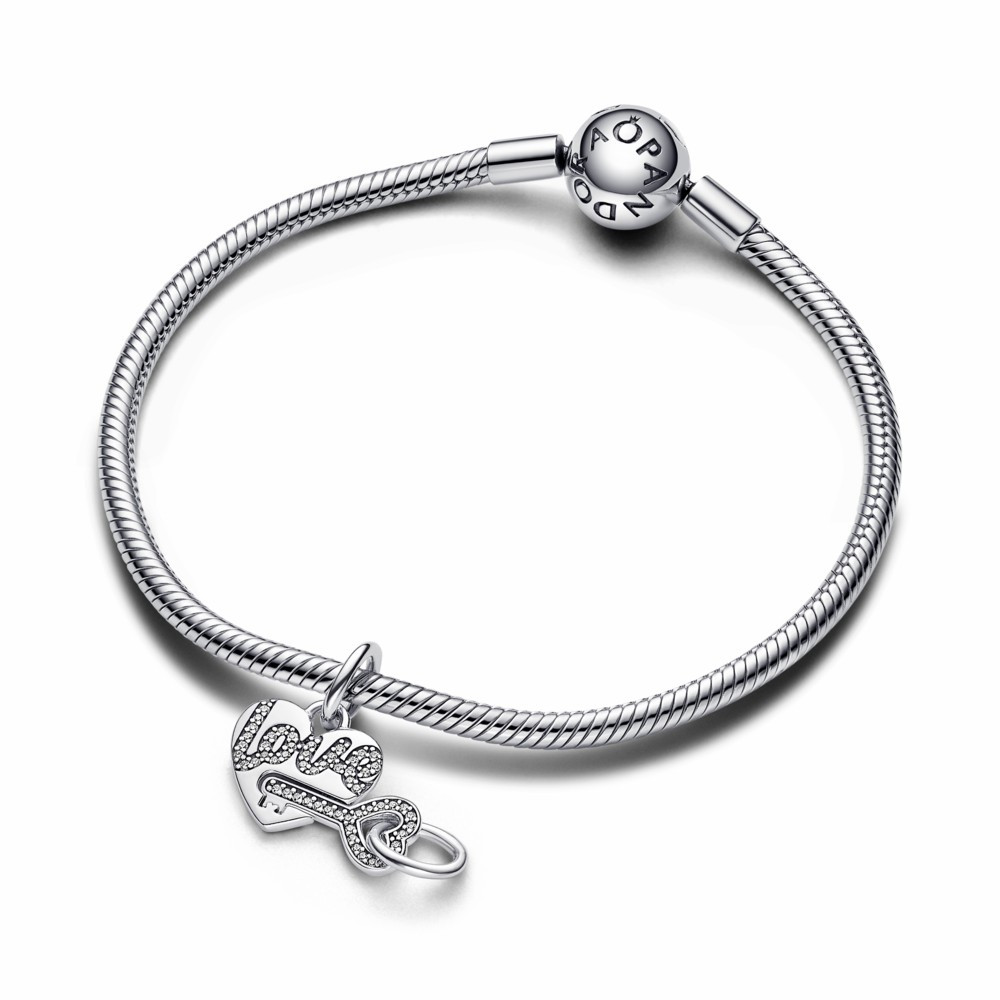 Charm colgante Pandora Divisible Corazón y Llave