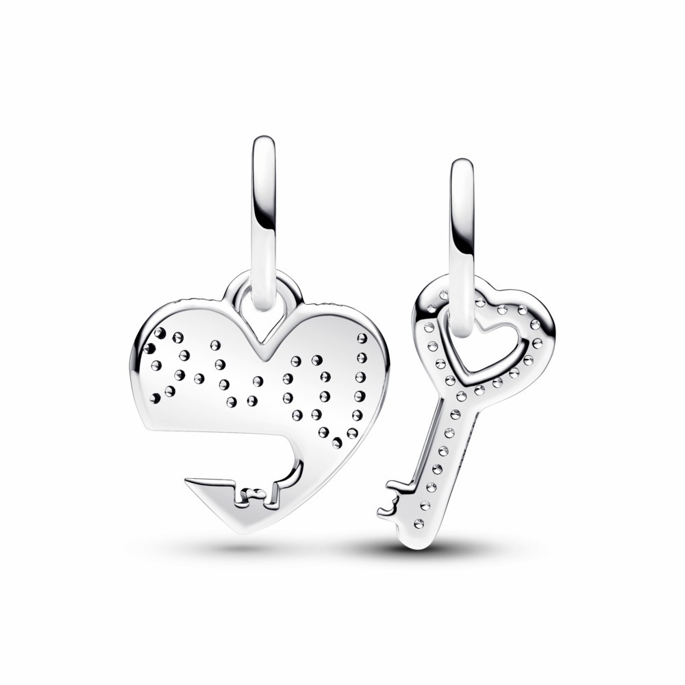Charm colgante Pandora Divisible Corazón y Llave