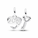 Charm colgante Pandora Divisible Corazón y Llave