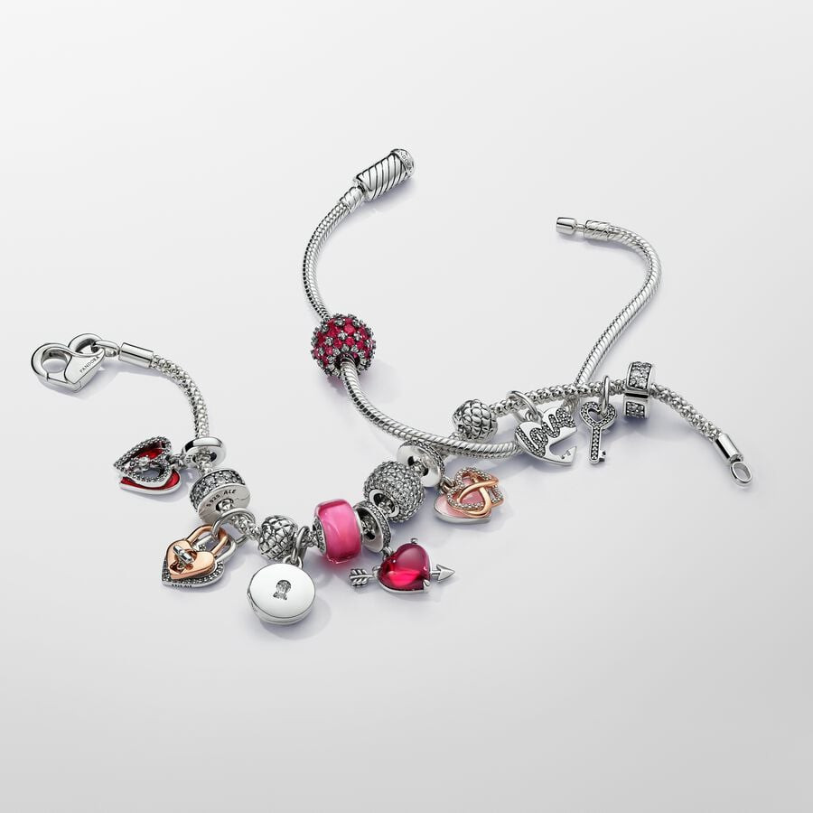Charm colgante Pandora Divisible Corazón y Llave