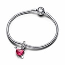 Charm colgante Pandora Cristal de Murano Corazón Rojo y Flecha