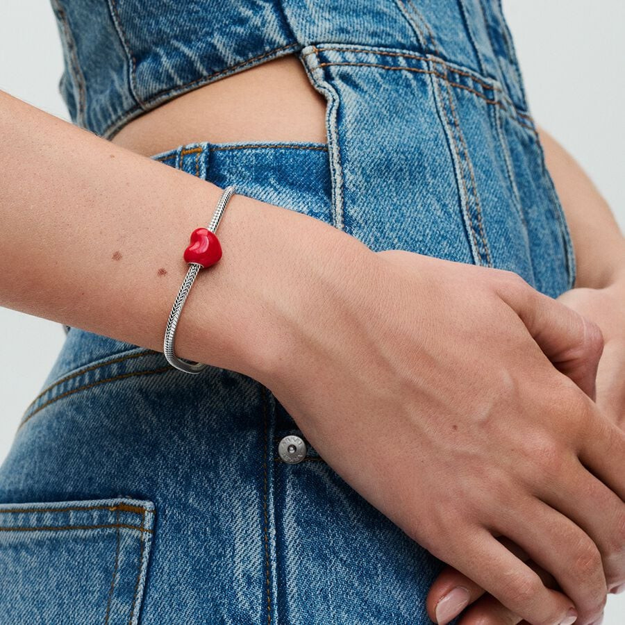 Charm Pandora Corazón Mensaje Oculto que Cambia de Color