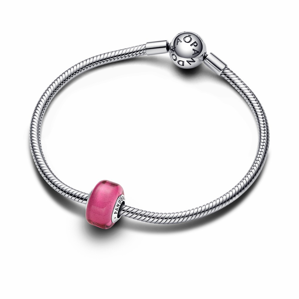 Charm Pandora Mini Cristal de Murano Rosa