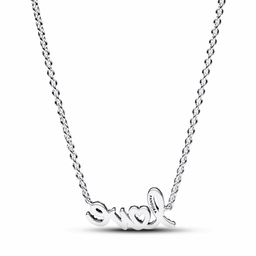 Collar Pandora Love Escrito a Mano Brillante