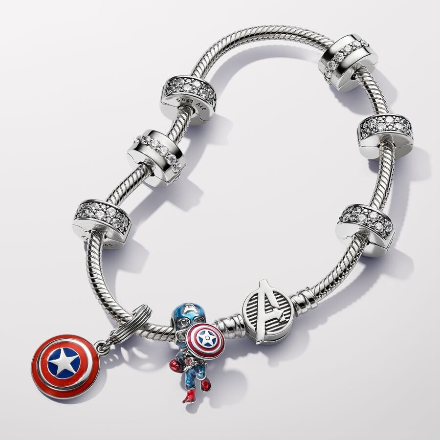 CHARM PANDORA LOS VENGADORES CAPITAN AMERICA