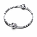Charm Pandora Calado Mama y corazón