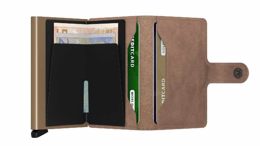 cartera secrid miniwallet vintage marrón topo