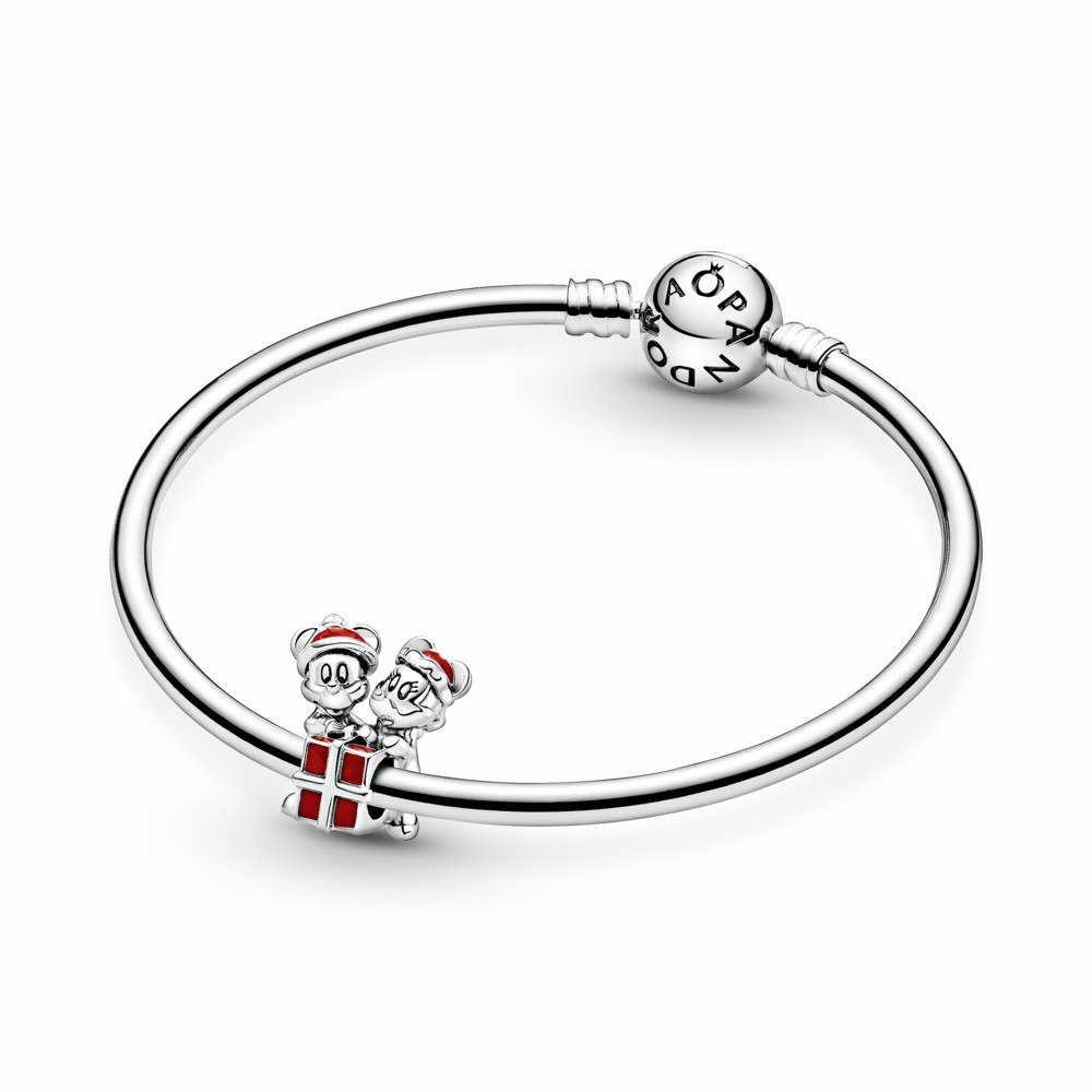 Charm Pandora Caja de Regalo de Mickey y Minnie