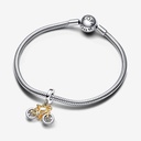 Charm Colgante Pandora Bicicleta Bicolor con Ruedas Giratorias