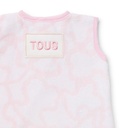 Babero camiseta Tous Baby abrochado en espalda Kaos rosa