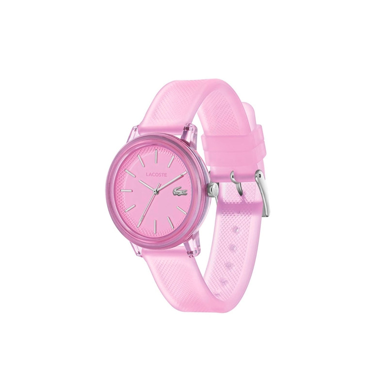 Reloj Lacoste mujer LC 12.12 de silicona petit piqué rosa