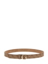 Cinturón Guess Vikky Mujer con logotipo 4G Beige
