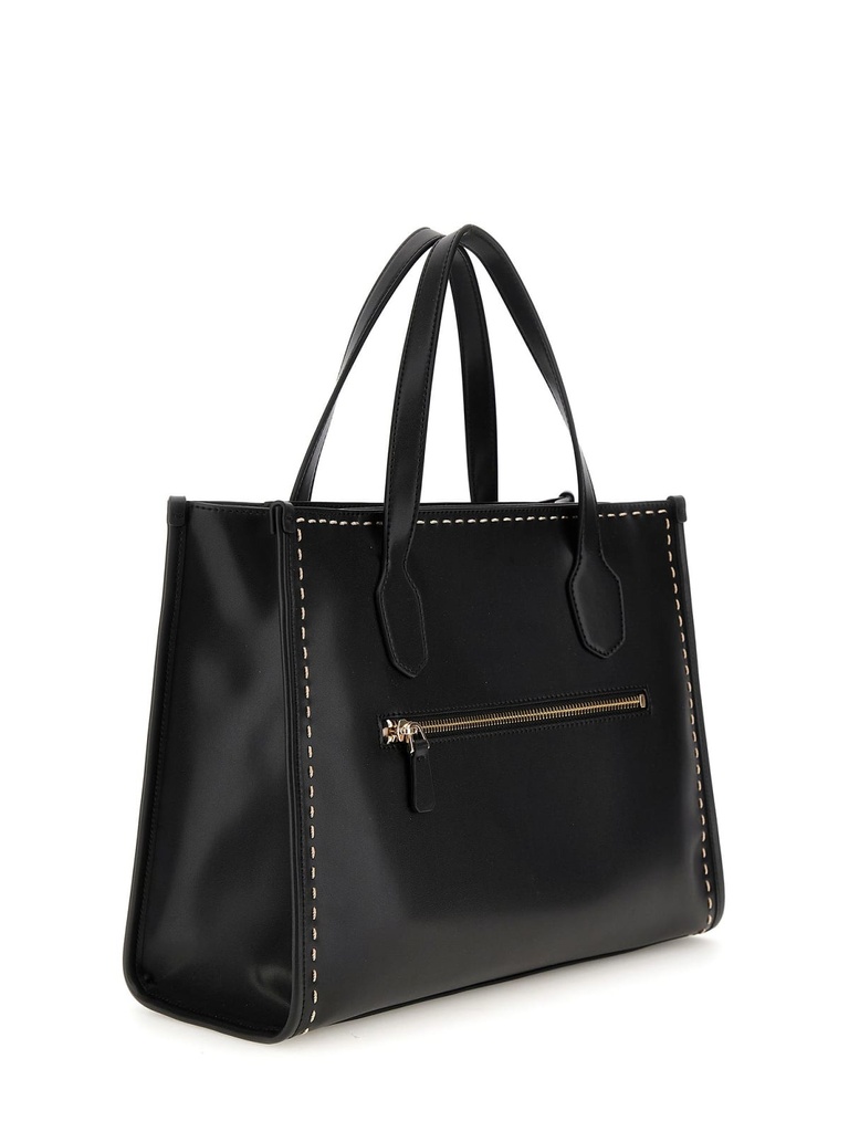 BOLSO GUESS SILVANA 2 COMPARTIMENTOS NEGRO