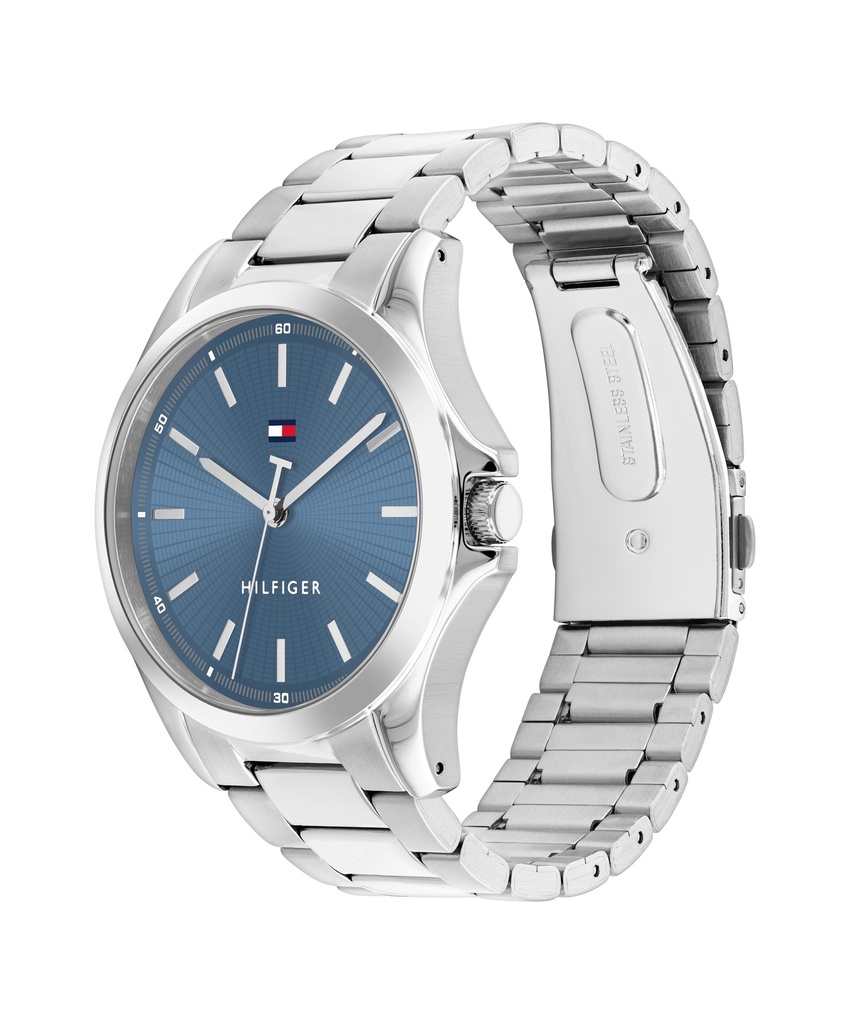 RELOJ TOMMY HILFIGER BRUCE PLATEADO Y AZUL HOMBRE