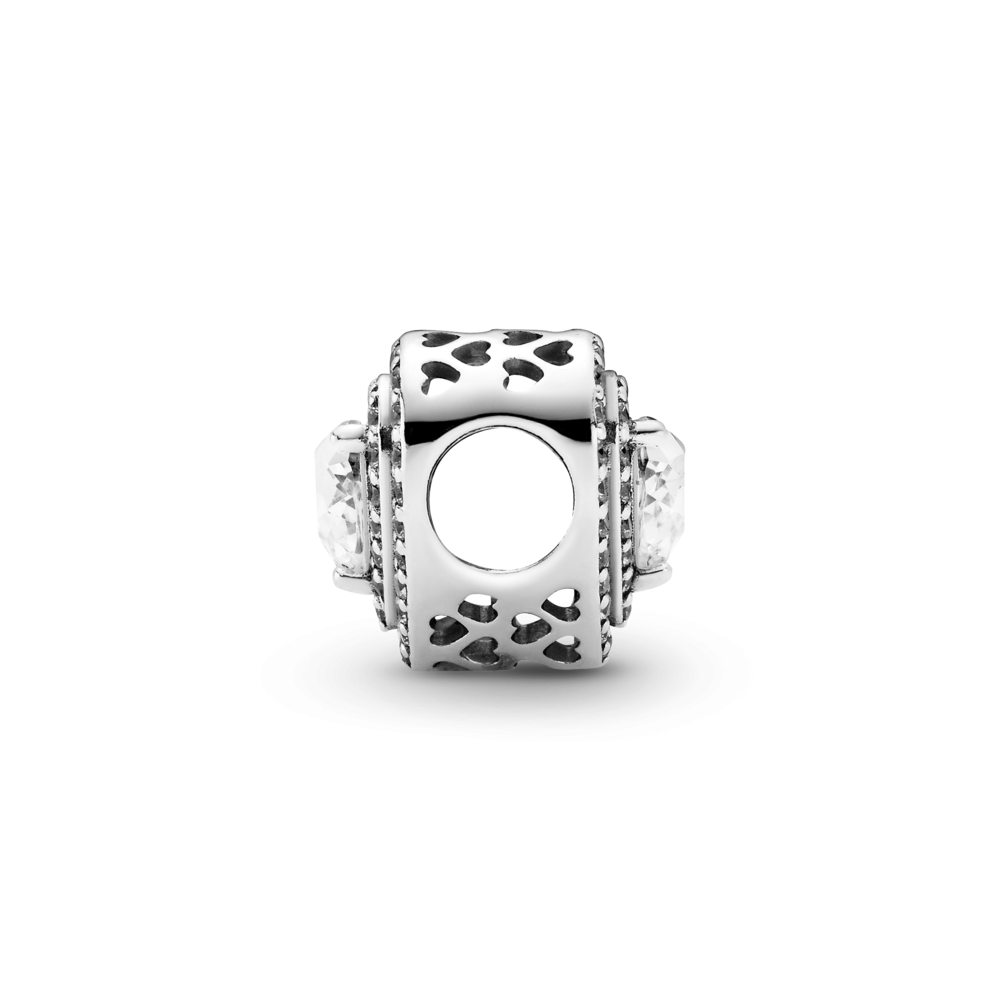 Charm Pandora Corazones Nivelados Brillantes