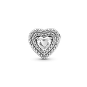 Charm Pandora Corazones Nivelados Brillantes