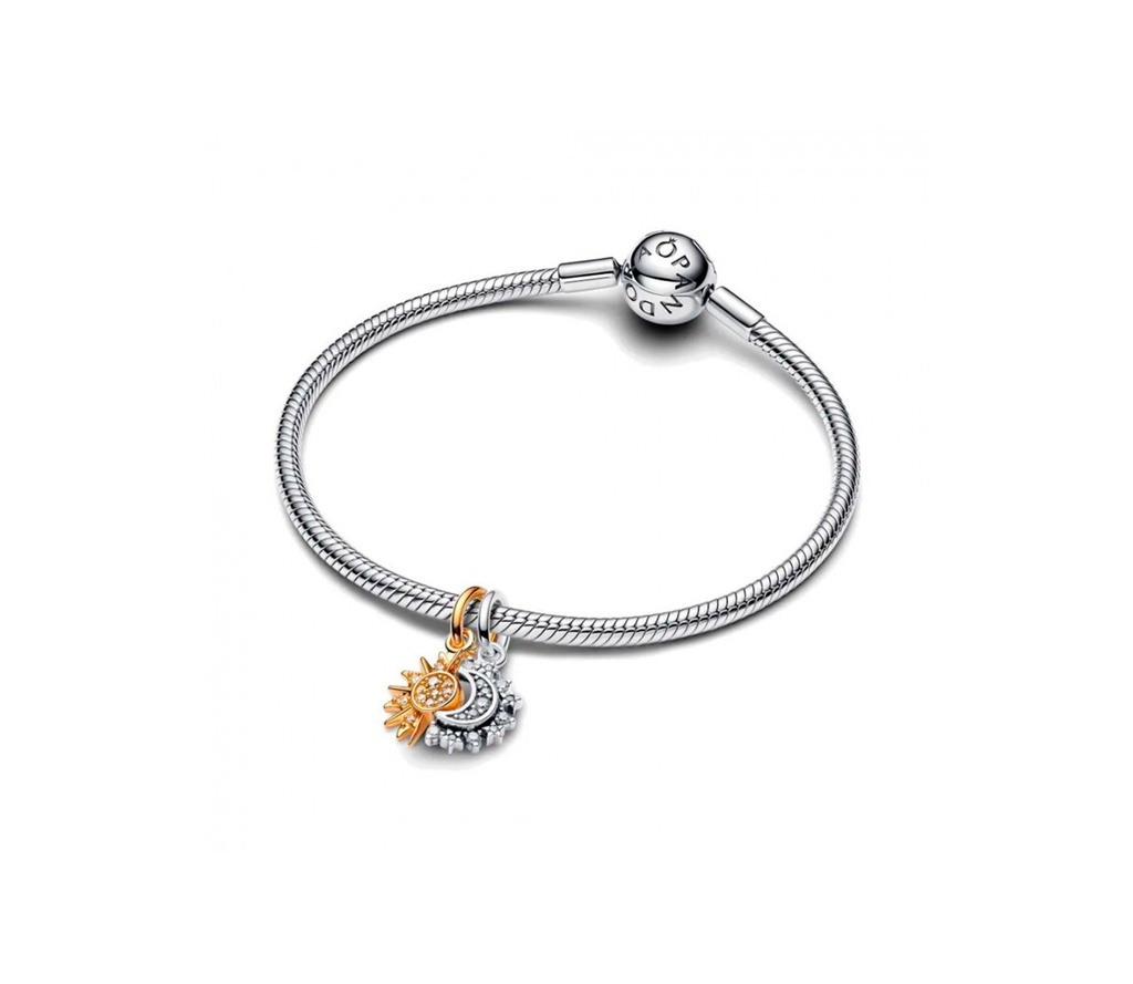 Charm Colgante Pandora Divisible Sol y Luna