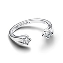ANILLO PANDORA ABIERTO ESTRELLA FUGACES