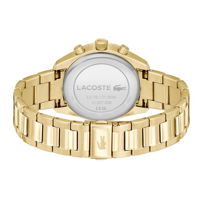 RELOJ LACOSTE BOSTON HOMBRE DORADO Y AZUL CRONOGRAFO