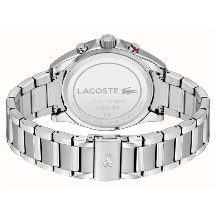 RELOJ LACOSTE MAINSAIL PLATEADO Y AZUL CRONOGRAFO HOMBRE