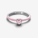 Anillo Pandora Corazón Chakra Rosa
