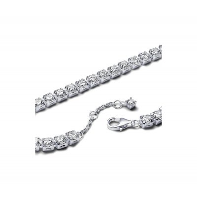 Pulsera Tenis Ancha Brillante