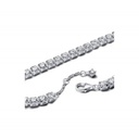 Pulsera Tenis Ancha Brillante