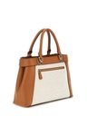 Bolso Guess Anadela 3 Compartimentos Satchel Coñac Natural