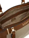 Bolso Guess Anadela 3 Compartimentos Satchel Coñac Natural