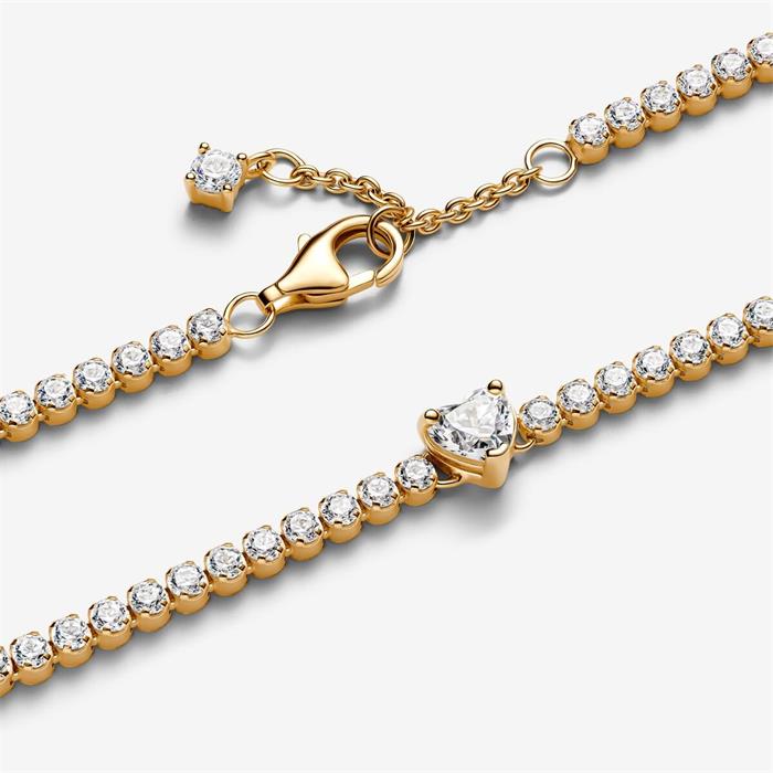 Pulsera Pandora Tenis Corazón Brillante