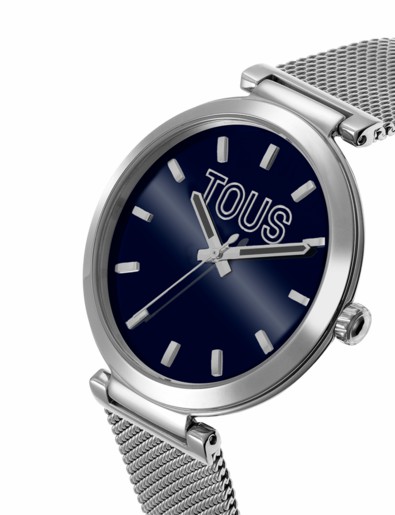 RELOJ TOUS S-MESH MIRROR SS ESFERA AZUL