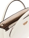 Bolso Guess Fedana Elite color crema y blanco