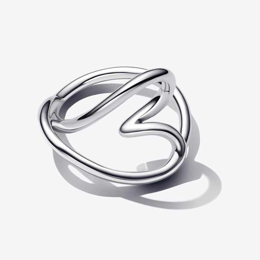 Anillo Pandora Corazón Forma Orgánica
