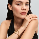 Pulsera Pandora Rígida Corazón Forma Orgánica