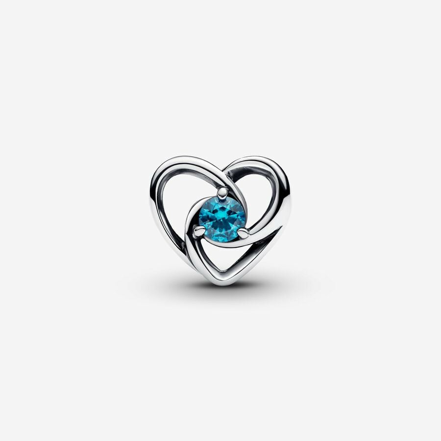 Charm Pandora Corazón y Gemas Entrelazados